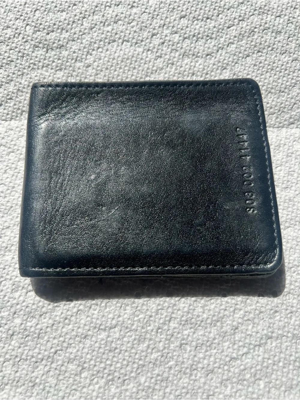 Shinola Detroit Men's Bifold American Made Black Leather Wallet 4 x 3.25